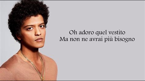 bruno mars versace traduzione